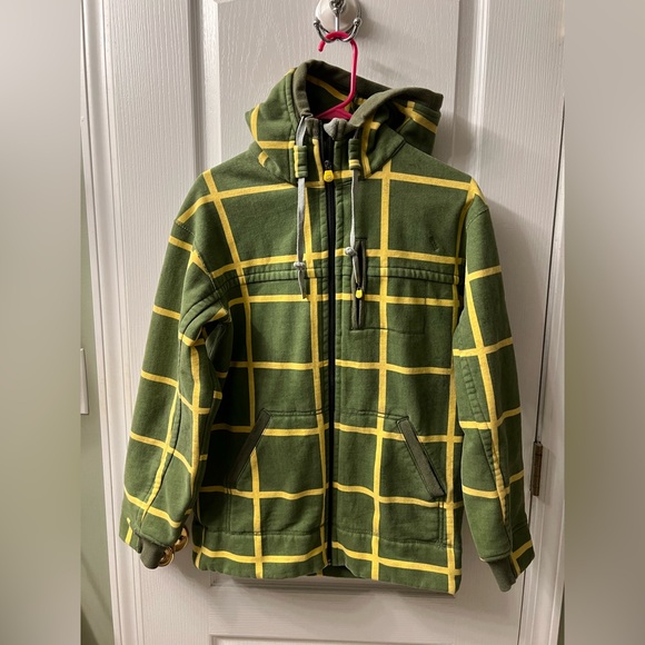 lululemon athletica Green and Yellow Checkered Jacket - Picture 1 of 15